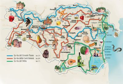 Mappa - strada dei vini e dei sapori